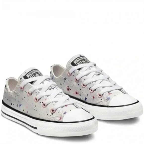 Converse Chuck Taylor All Star Gravity Graphic Low Top Junior Grey Star Size 3 - Picture 1 of 12